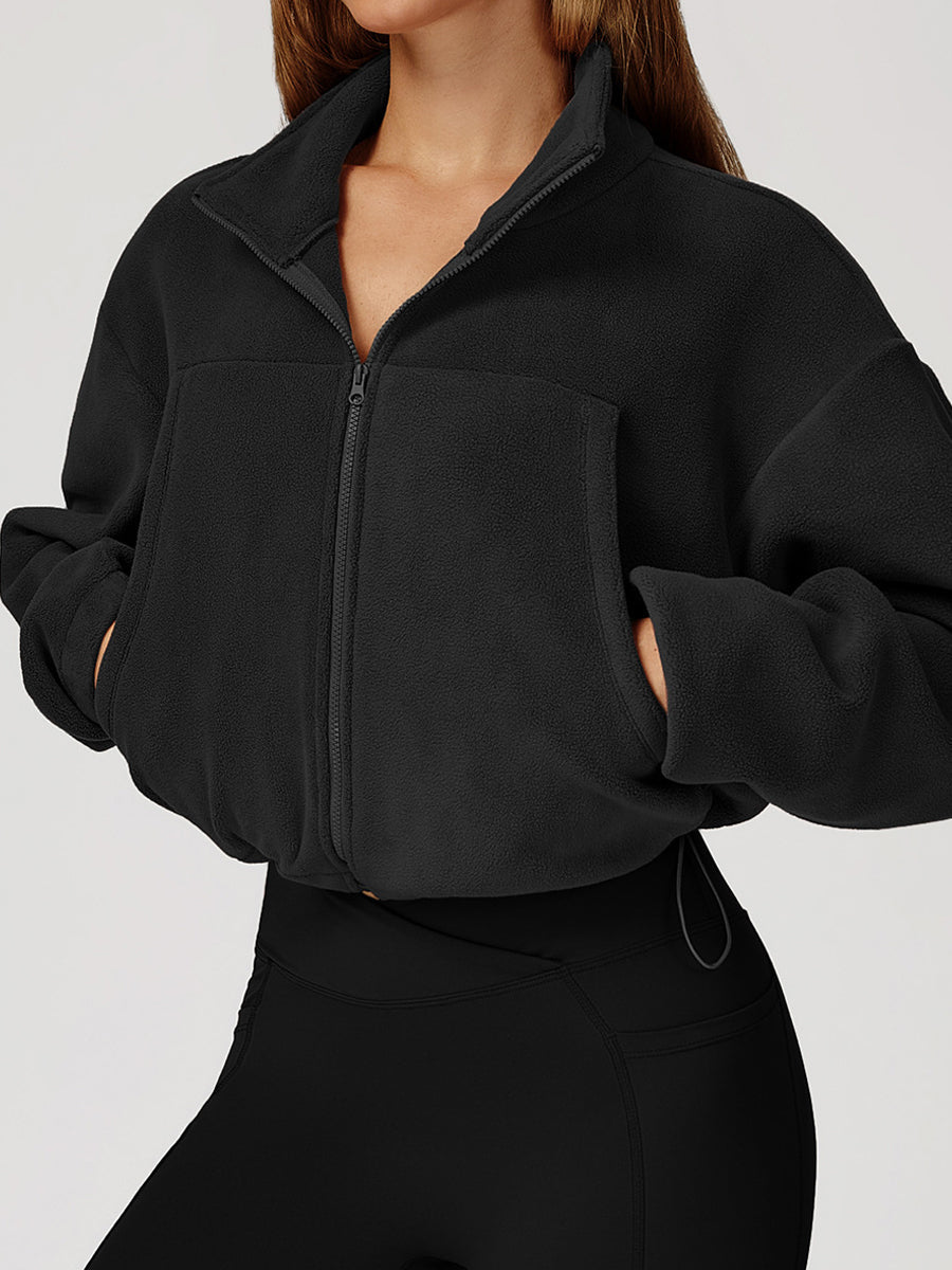 Warme Fleece zip vest