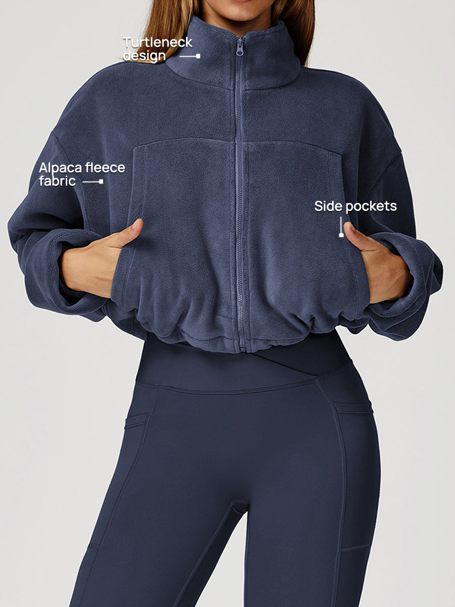 Warme Fleece zip vest