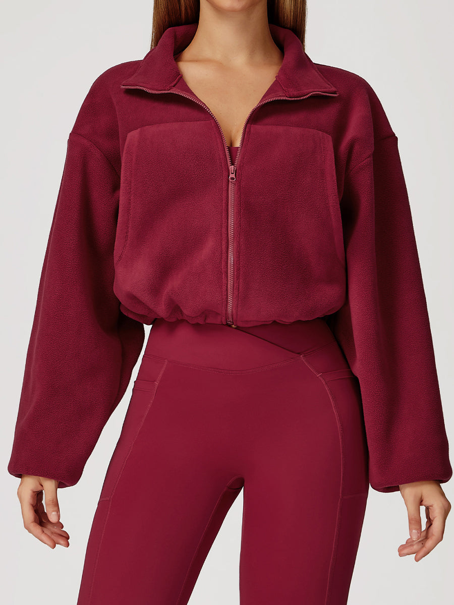 Warme Fleece zip vest