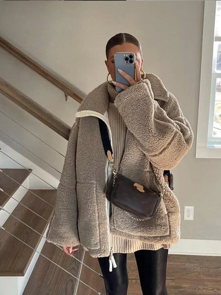 Andrea - Fleece Oversized Winterjas