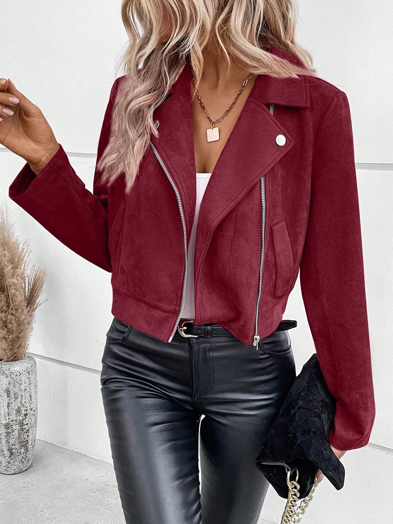 Zara - Suede Elegante Jas