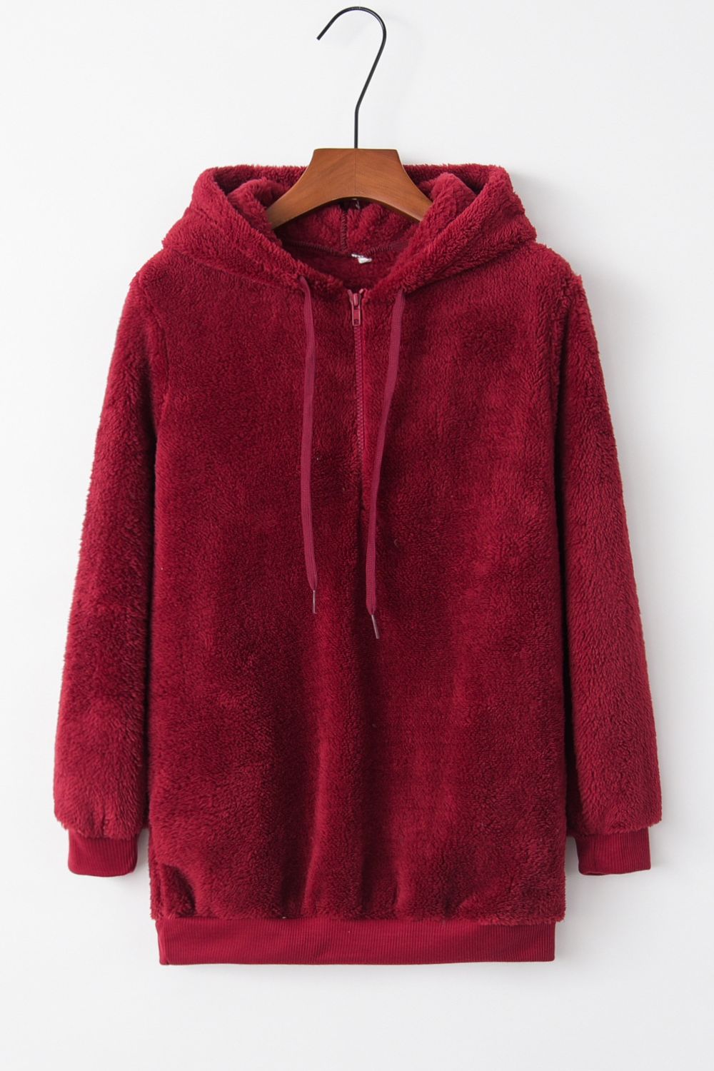 Warme fleece hoodie