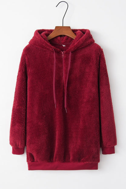 Warme fleece hoodie