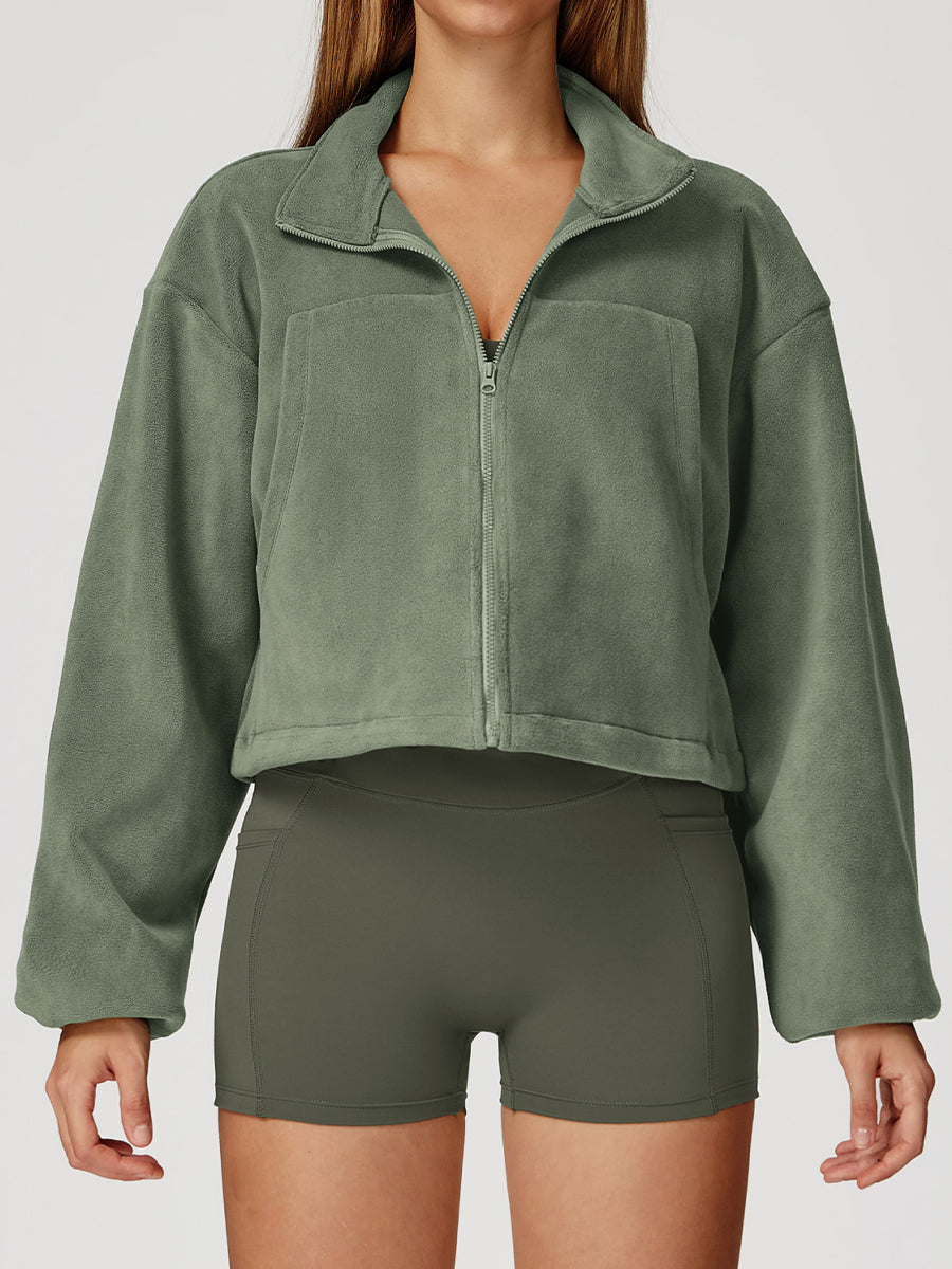 Warme Fleece zip vest