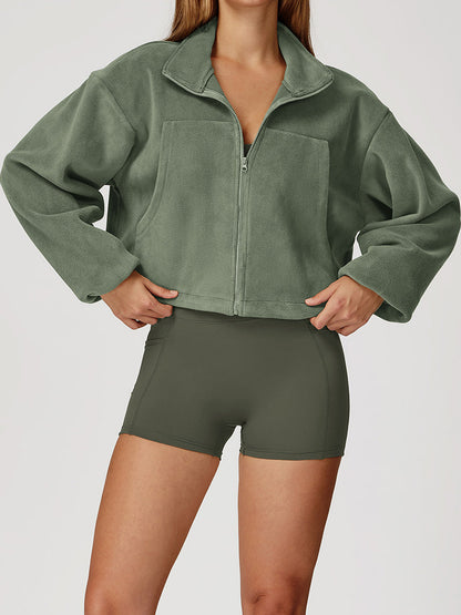 Warme Fleece zip vest