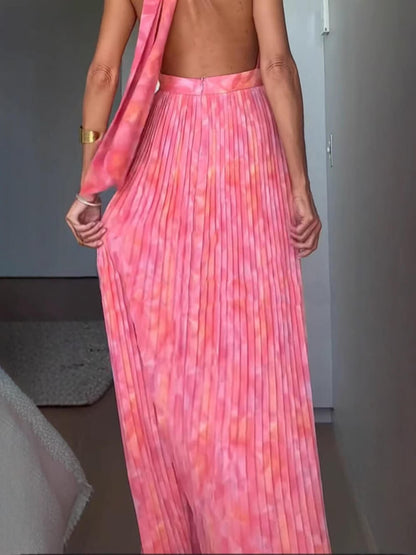Elegant - V hals & open rug jurk