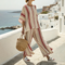 Beige - Bordeaux rood