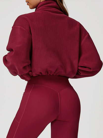 Warme Fleece zip vest