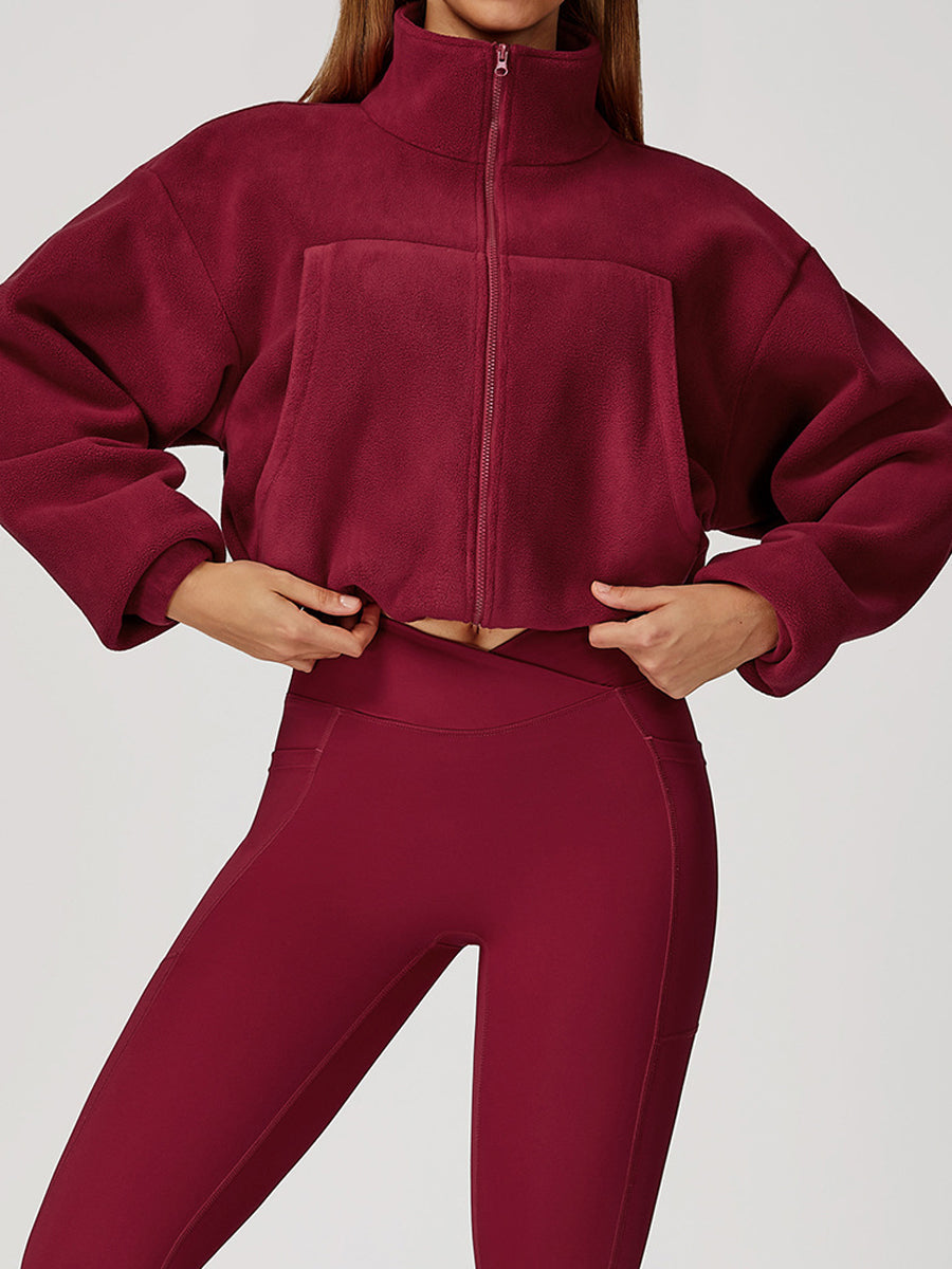 Warme Fleece zip vest