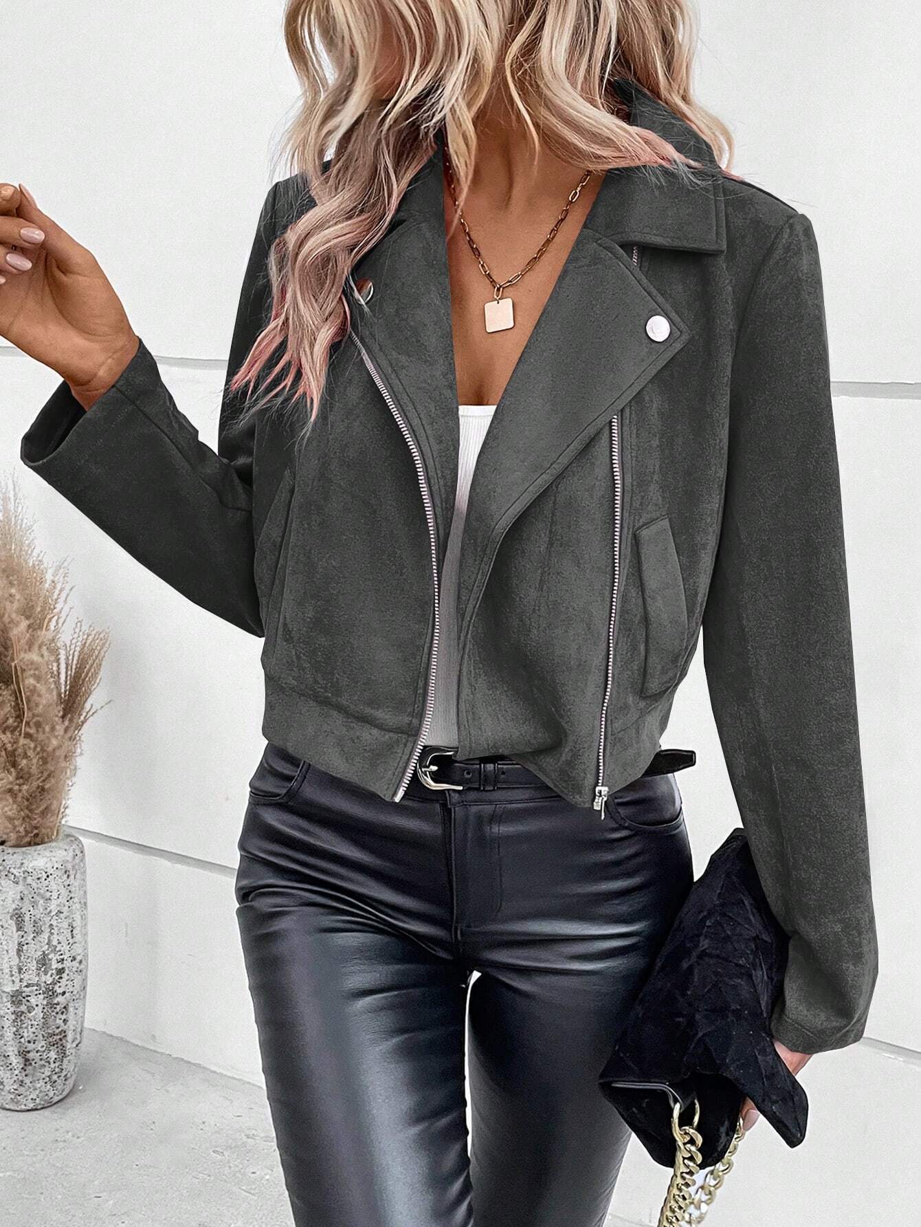Zara - Suede Elegante Jas