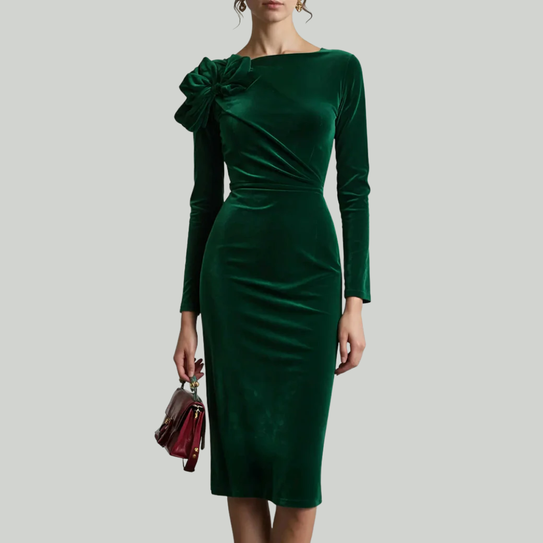 Sofelle | Fluwelen Elegantie Jurk