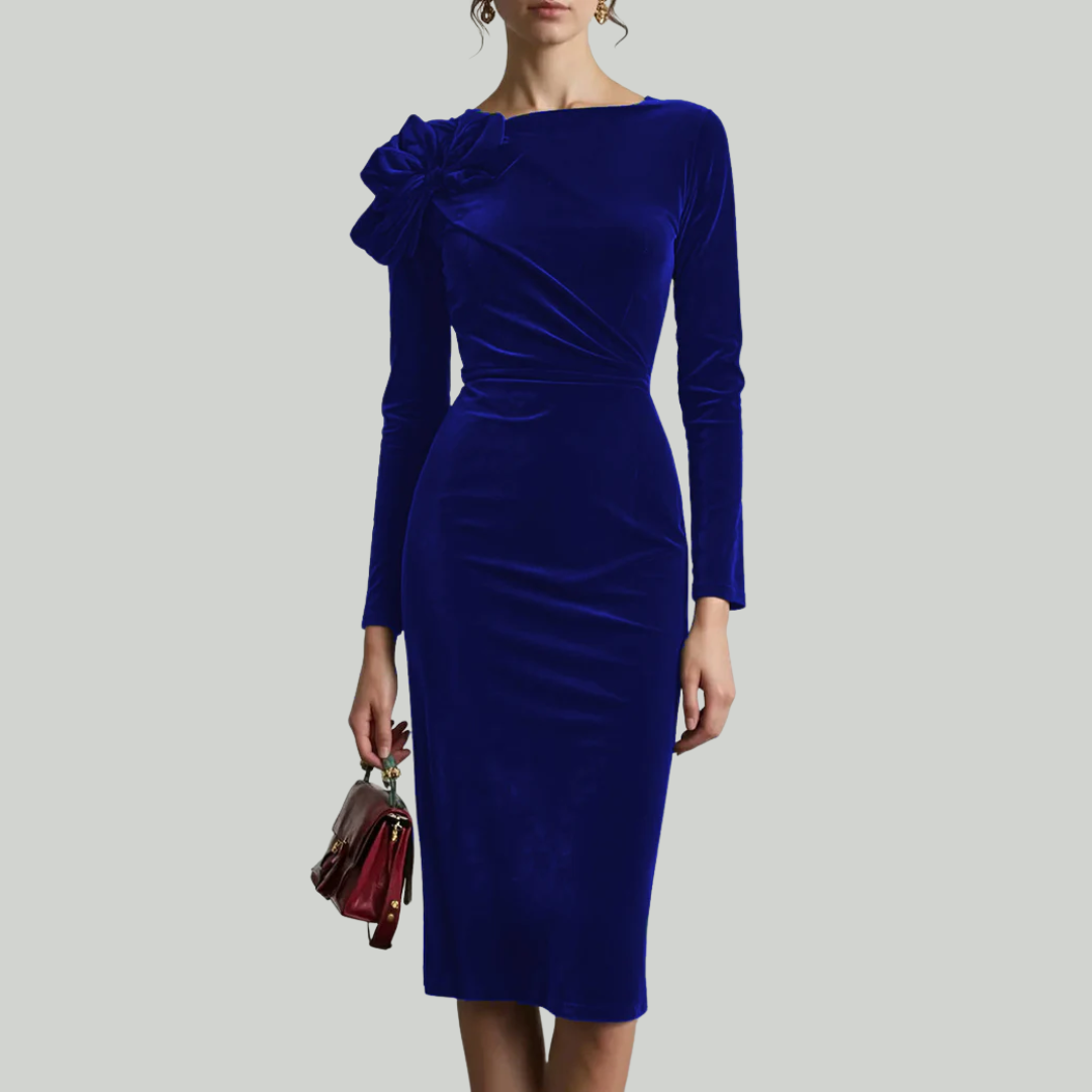 Sofelle | Fluwelen Elegantie Jurk