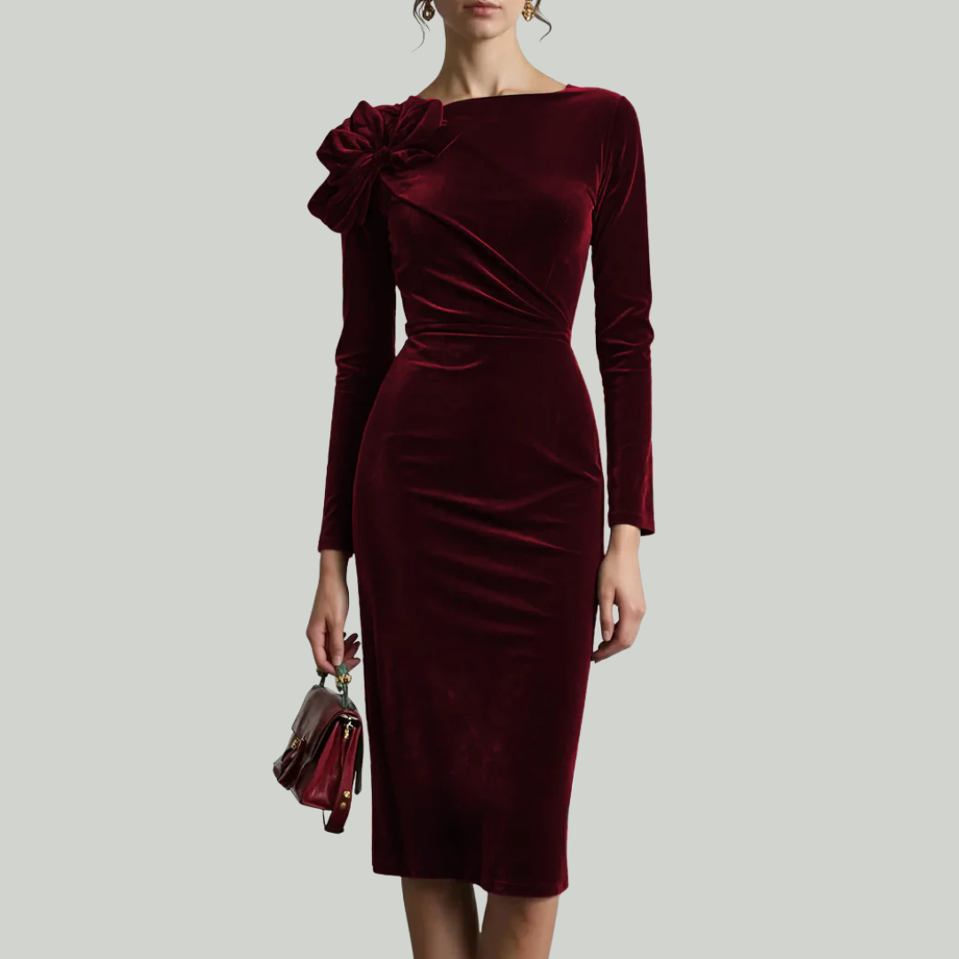 Sofelle | Fluwelen Elegantie Jurk