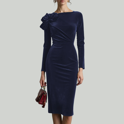 Sofelle | Fluwelen Elegantie Jurk