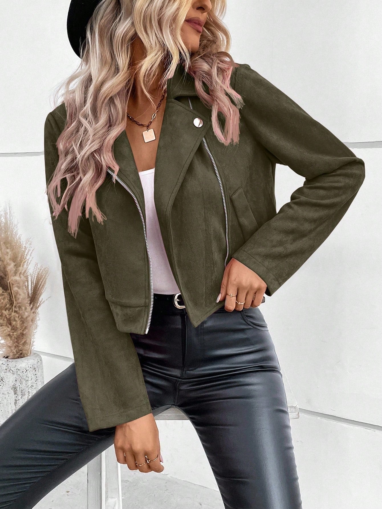 Zara - Suede Elegante Jas