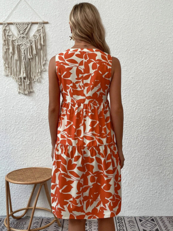 Lina Bloemenjurkje zonder Mouwen