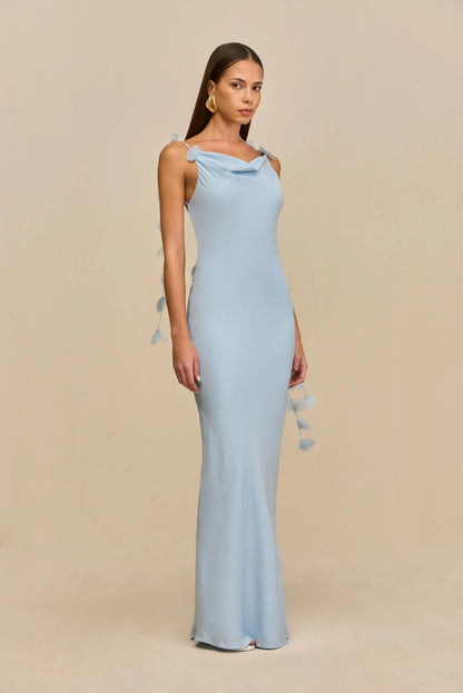 Evora | Elegante Gedrapeerde Maxi Jurk