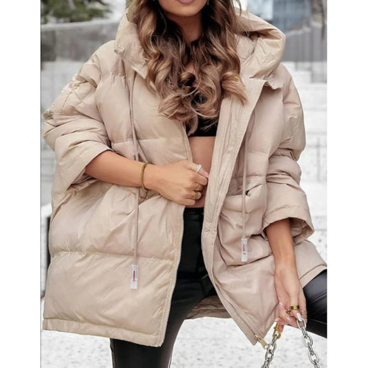 Puffer-jas met capuchon