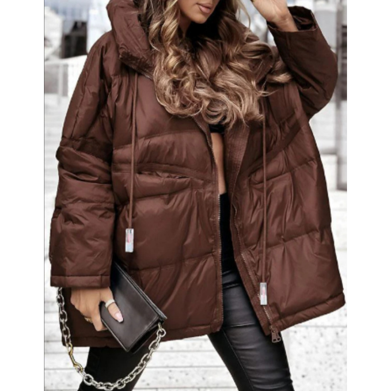 Puffer-jas met capuchon